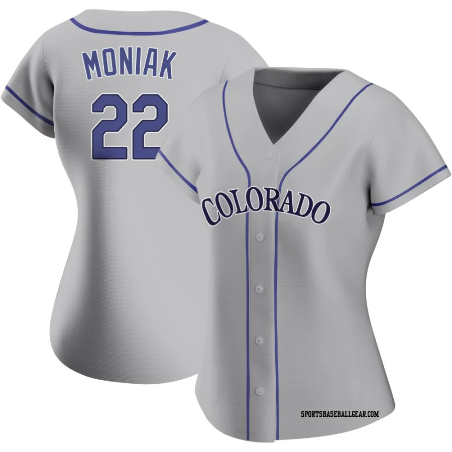 Mickey Moniak Women's Colorado Rockies Gray Authentic Road Jersey
