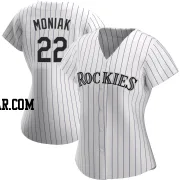 Mickey Moniak Women's Colorado Rockies White Replica Home Jersey