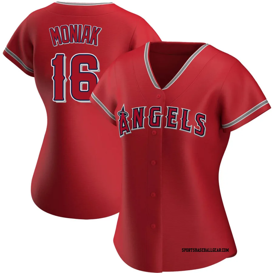 Mickey Moniak Women's Los Angeles Angels Red Authentic Alternate Jersey