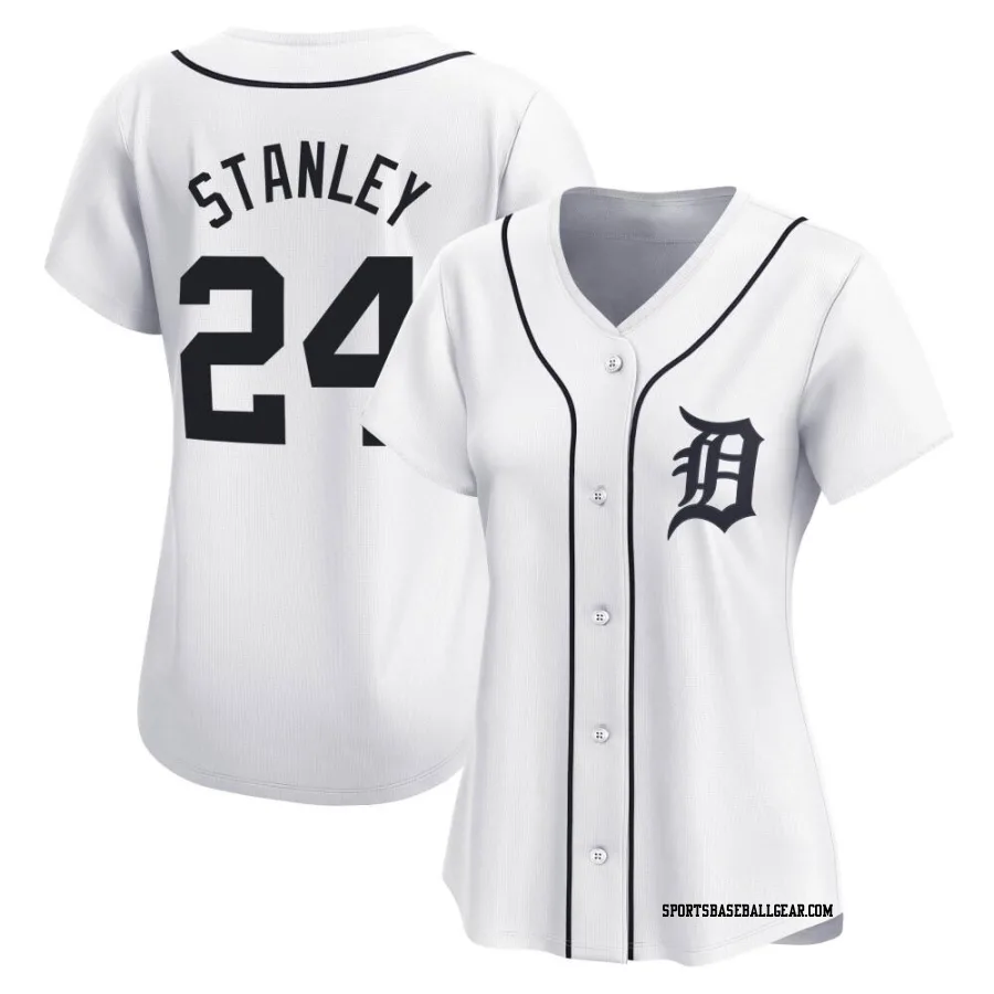 Mickey Stanley Women's Detroit Tigers White Limited Home Jersey