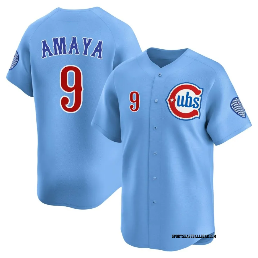 Miguel Amaya Men's Chicago Cubs Royal Limited 2nd Alternate Jersey