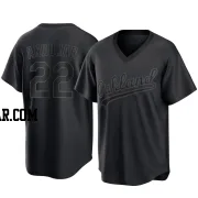 Miguel Andujar Men's Oakland Athletics Black Replica Pitch Fashion Jersey