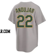 Miguel Andujar Men's Oakland Athletics Gray Replica Away 2.0 Jersey