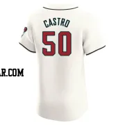 Miguel Castro Men's Arizona Diamondbacks Cream Elite Home Jersey