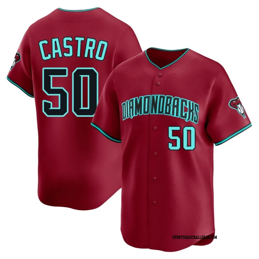 Miguel Castro Men's Arizona Diamondbacks Red Limited Alternate Jersey