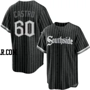 Miguel Castro Men's Chicago White Sox Black Replica 2021 City Connect Jersey