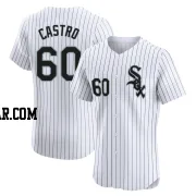 Miguel Castro Men's Chicago White Sox White Elite Home Jersey