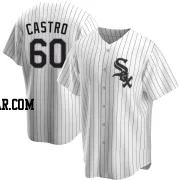 Miguel Castro Men's Chicago White Sox White Replica Home Jersey