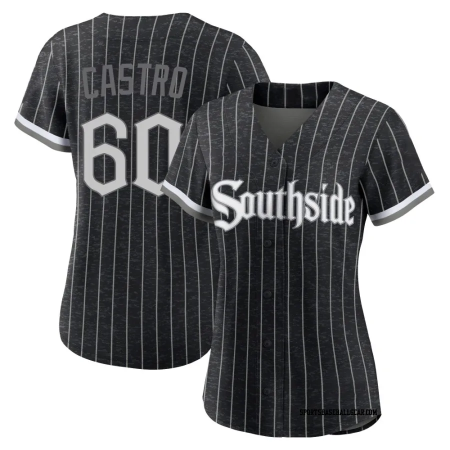 Miguel Castro Women's Chicago White Sox Black Replica 2021 City Connect Jersey