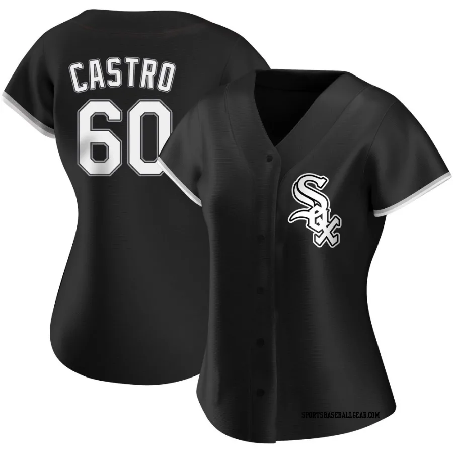 Miguel Castro Women's Chicago White Sox Black Replica Alternate Jersey