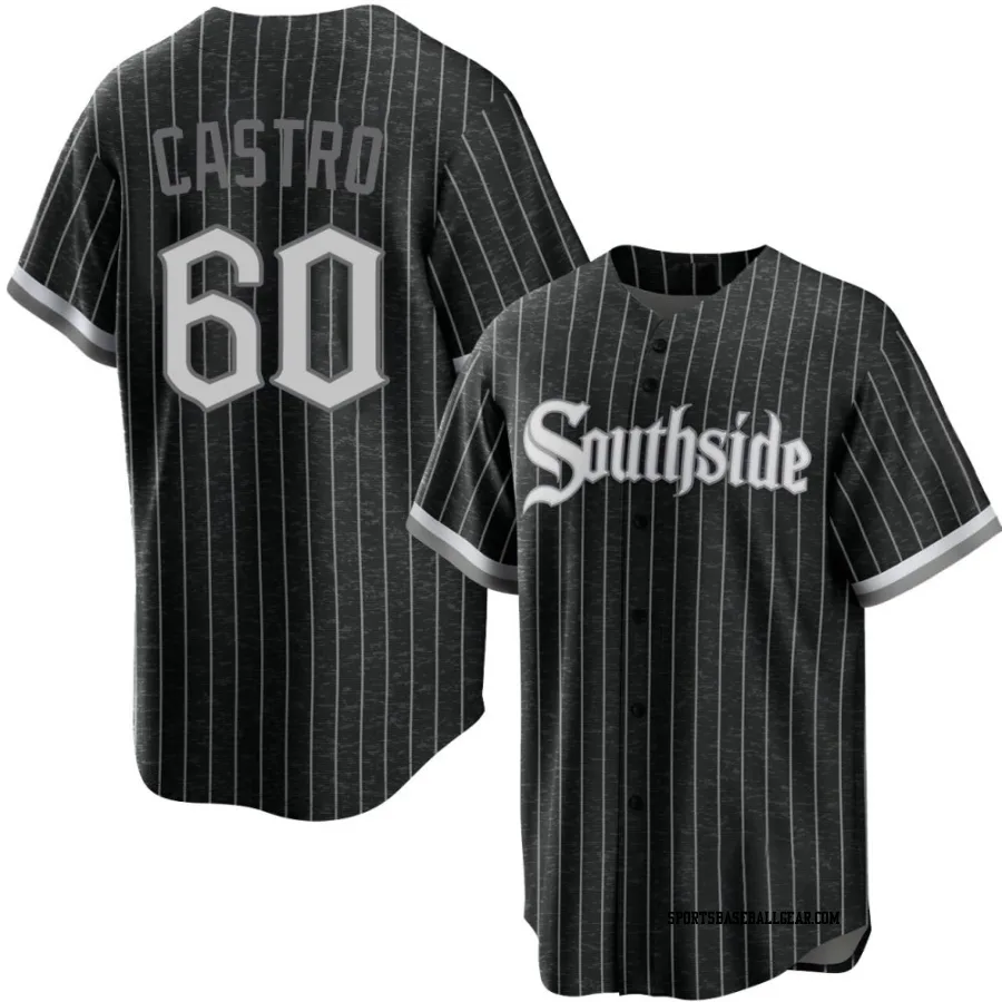 Miguel Castro Youth Chicago White Sox Black Replica 2021 City Connect Jersey