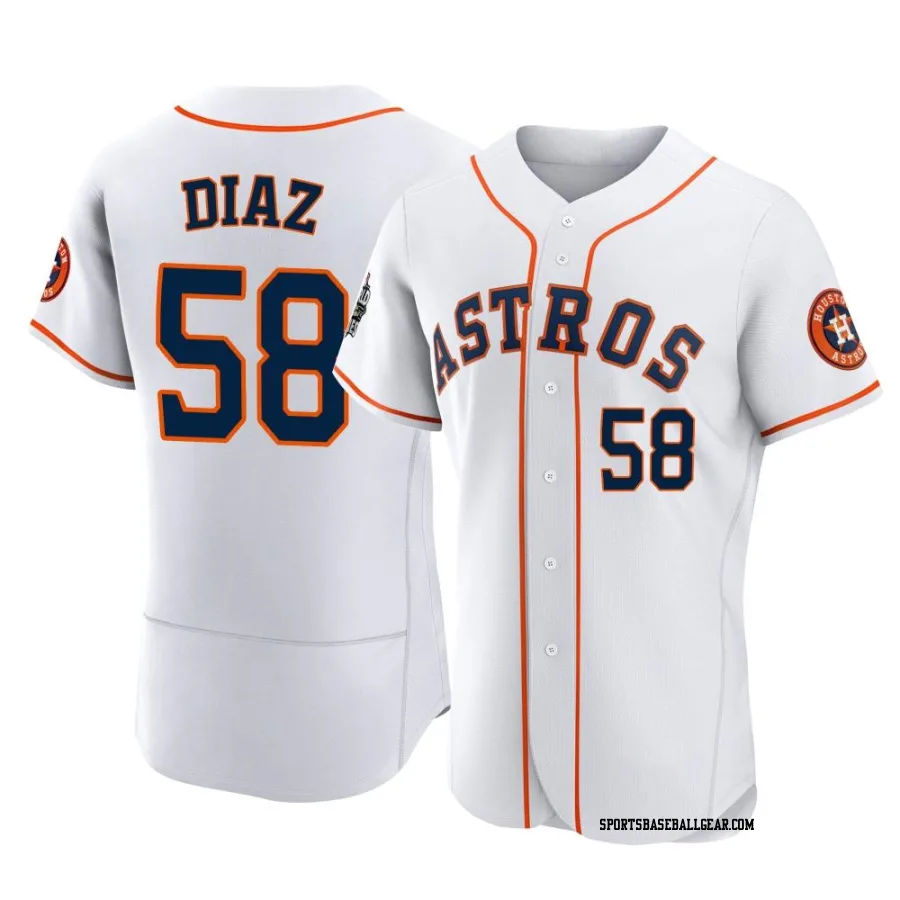 Miguel Diaz Men's Houston Astros White Authentic 2022 World Series Home Jersey
