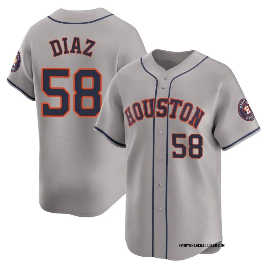Miguel Diaz Youth Houston Astros Gray Limited Away Jersey