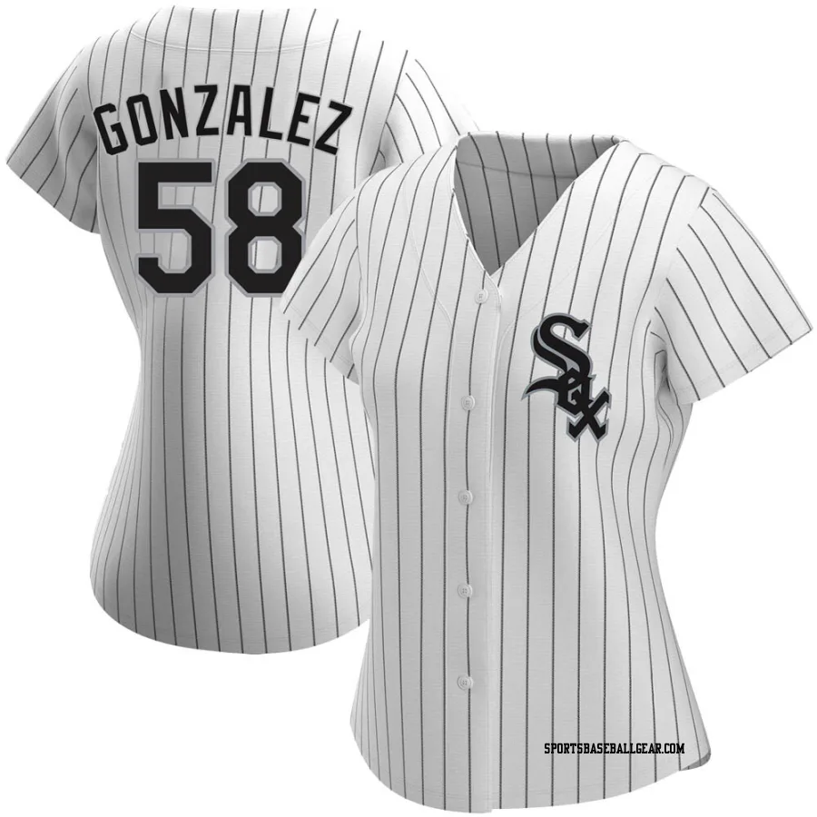Miguel Gonzalez Women's Chicago White Sox White Replica Home Jersey