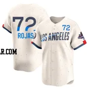 Miguel Rojas Men's Los Angeles Dodgers Cream Limited 2024 City Connect World Series Champions Jersey