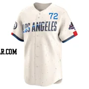 Miguel Rojas Men's Los Angeles Dodgers Cream Limited 2024 City Connect World Series Champions Jersey