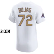 Miguel Rojas Men's Los Angeles Dodgers Gold Elite White 2025 Collection Jersey
