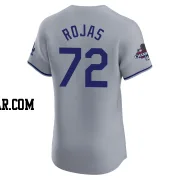 Miguel Rojas Men's Los Angeles Dodgers Gray Elite Road World Series Champions Jersey