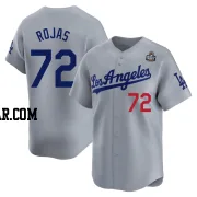Miguel Rojas Men's Los Angeles Dodgers Gray Limited Away 2024 World Series Jersey
