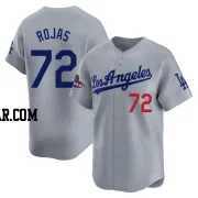Miguel Rojas Men's Los Angeles Dodgers Gray Limited Away World Series Champions Jersey