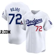 Miguel Rojas Men's Los Angeles Dodgers White Limited Home 2024 World Series Champions Jersey