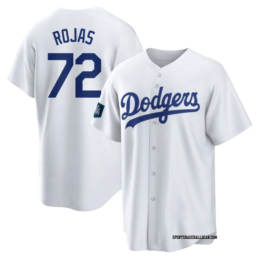 Miguel Rojas Men's Los Angeles Dodgers White Replica 2024 World Tour Seoul Series Home Jersey