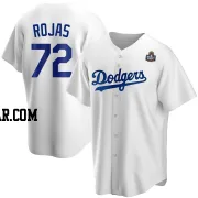 Miguel Rojas Men's Los Angeles Dodgers White Replica Home 2024 World Series Jersey
