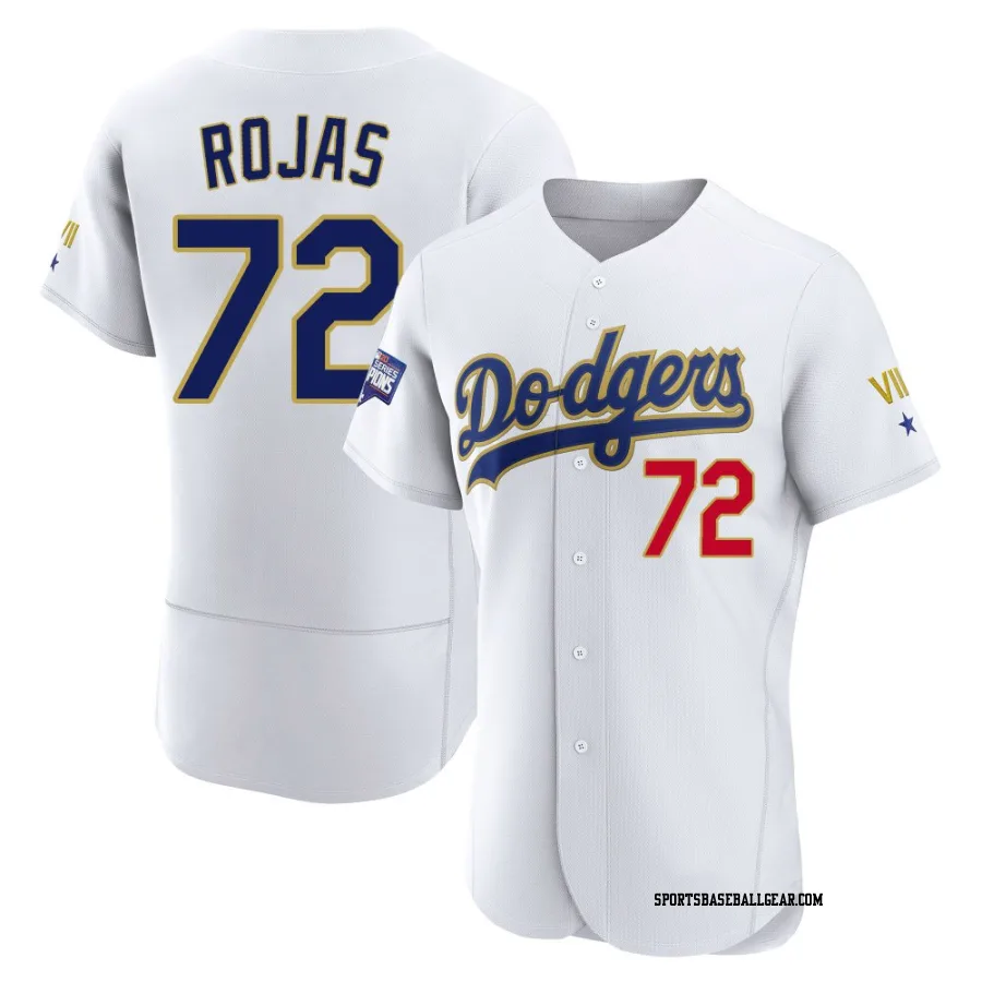 Miguel Rojas Men's Los Angeles Dodgers White/Gold Authentic 2021 Gold Program Player Jersey