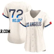Miguel Rojas Women's Los Angeles Dodgers Cream Limited 2024 City Connect Jersey