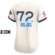 Miguel Rojas Women's Los Angeles Dodgers Cream Limited 2024 City Connect World Series Champions Jersey