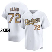 Miguel Rojas Youth Los Angeles Dodgers Gold Limited White 2025 Collection Jersey