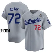 Miguel Rojas Youth Los Angeles Dodgers Gray Limited Away 2024 World Series Jersey