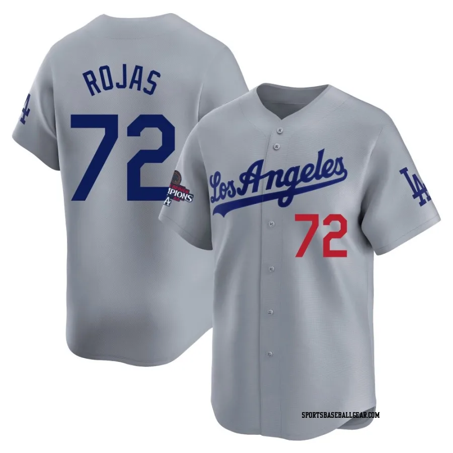Miguel Rojas Youth Los Angeles Dodgers Gray Limited Away World Series Champions Jersey