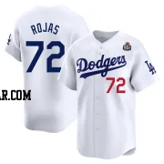 Miguel Rojas Youth Los Angeles Dodgers White Limited Home 2024 World Series Jersey