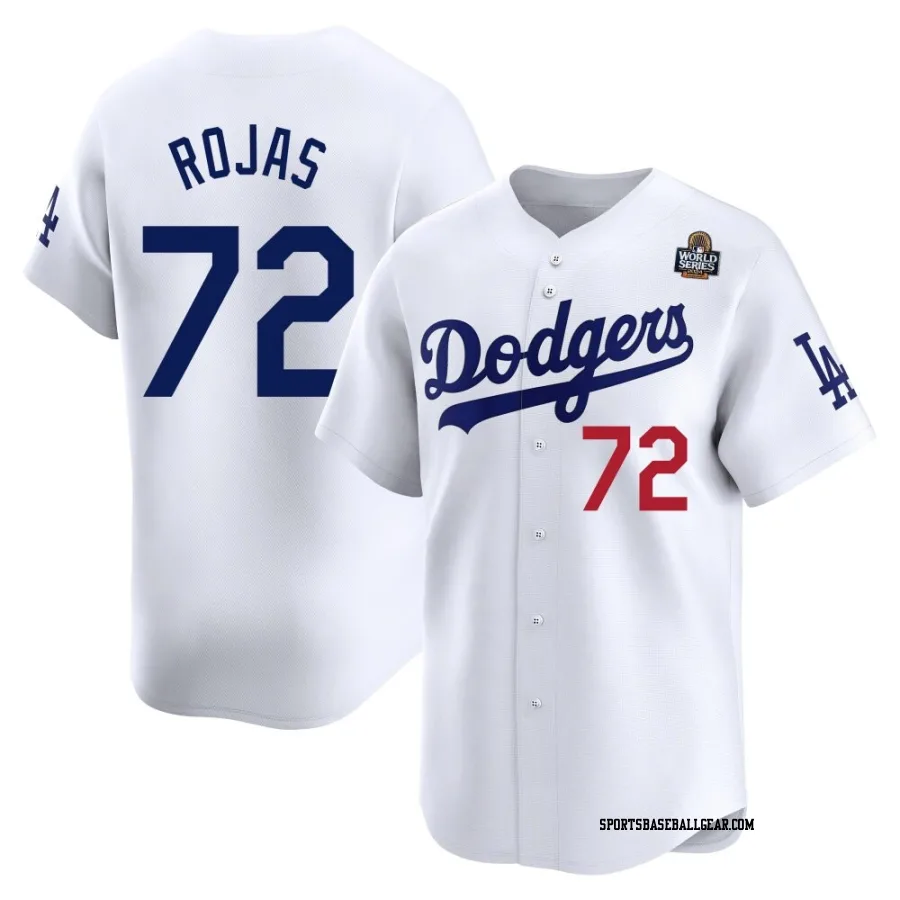 Miguel Rojas Youth Los Angeles Dodgers White Limited Home 2024 World Series Jersey