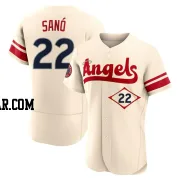 Miguel Sano Men's Los Angeles Angels Cream Authentic 2022 City Connect Jersey
