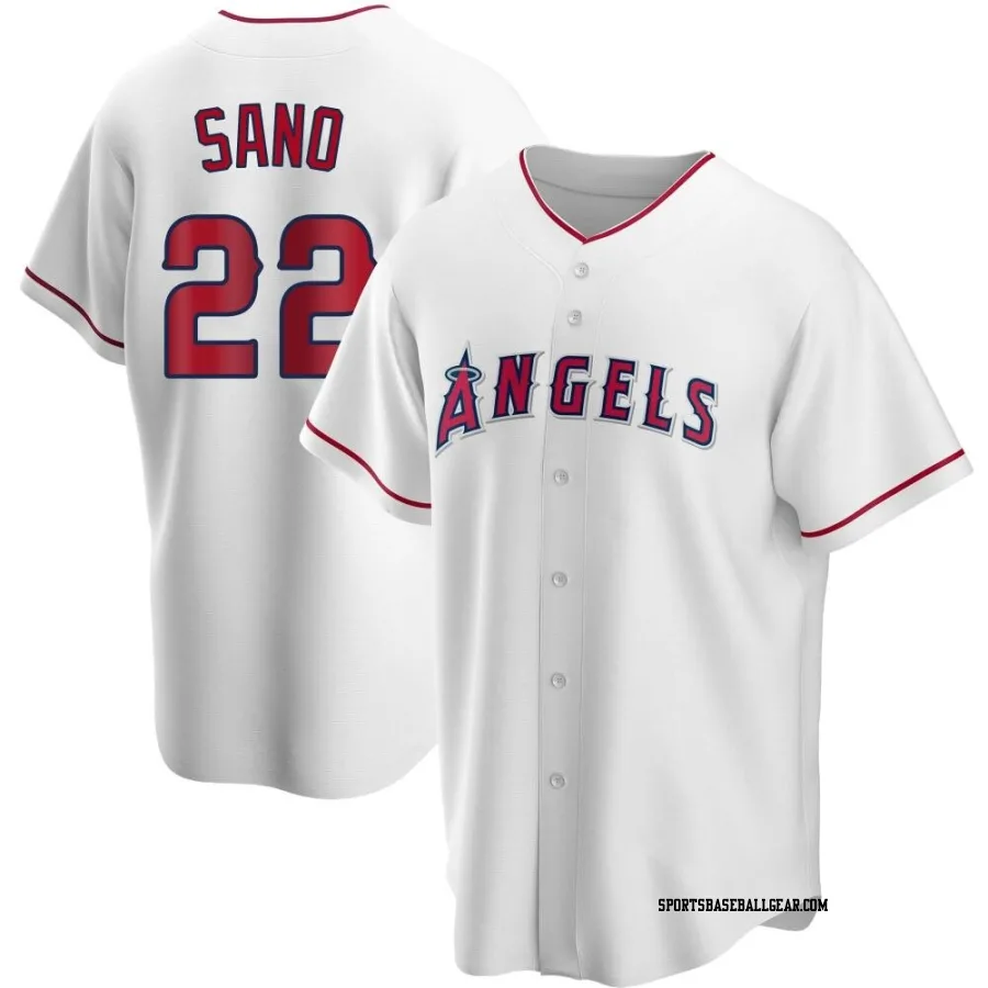 Miguel Sano Youth Los Angeles Angels White Replica Home Jersey