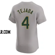 Miguel Tejada Men's Oakland Athletics Gray Elite Road Jersey