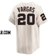 Miguel Vargas Men's Chicago White Sox Cream Limited Throwback Cooperstown Jersey