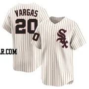 Miguel Vargas Youth Chicago White Sox Cream Limited Throwback Cooperstown Jersey