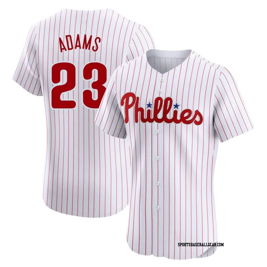 Mike Adams Men's Philadelphia Phillies White Elite Home Jersey