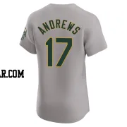 Mike Andrews Men's Oakland Athletics Gray Elite Road Jersey