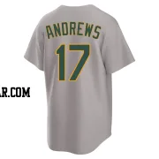 Mike Andrews Men's Oakland Athletics Gray Replica Away 2.0 Jersey