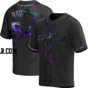 Mike Baumann Men's San Francisco Giants Black Holographic Replica Alternate Jersey