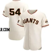 Mike Baumann Men's San Francisco Giants Cream Authentic Home Jersey
