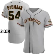 Mike Baumann Men's San Francisco Giants Gray Authentic Road Jersey