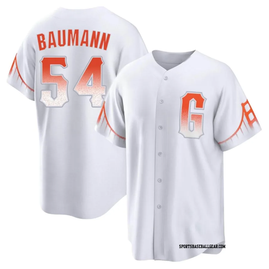 Mike Baumann Men's San Francisco Giants White Replica 2021 City Connect Jersey