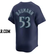 Mike Baumann Men's Seattle Mariners Navy Limited Road Jersey