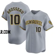 Mike Brosseau Men's Milwaukee Brewers Gray Limited Away Jersey