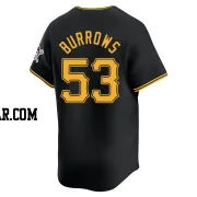Mike Burrows Men's Pittsburgh Pirates Black Limited Alternate Jersey